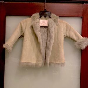 Burberry Baby Plush Sheepskin Coat